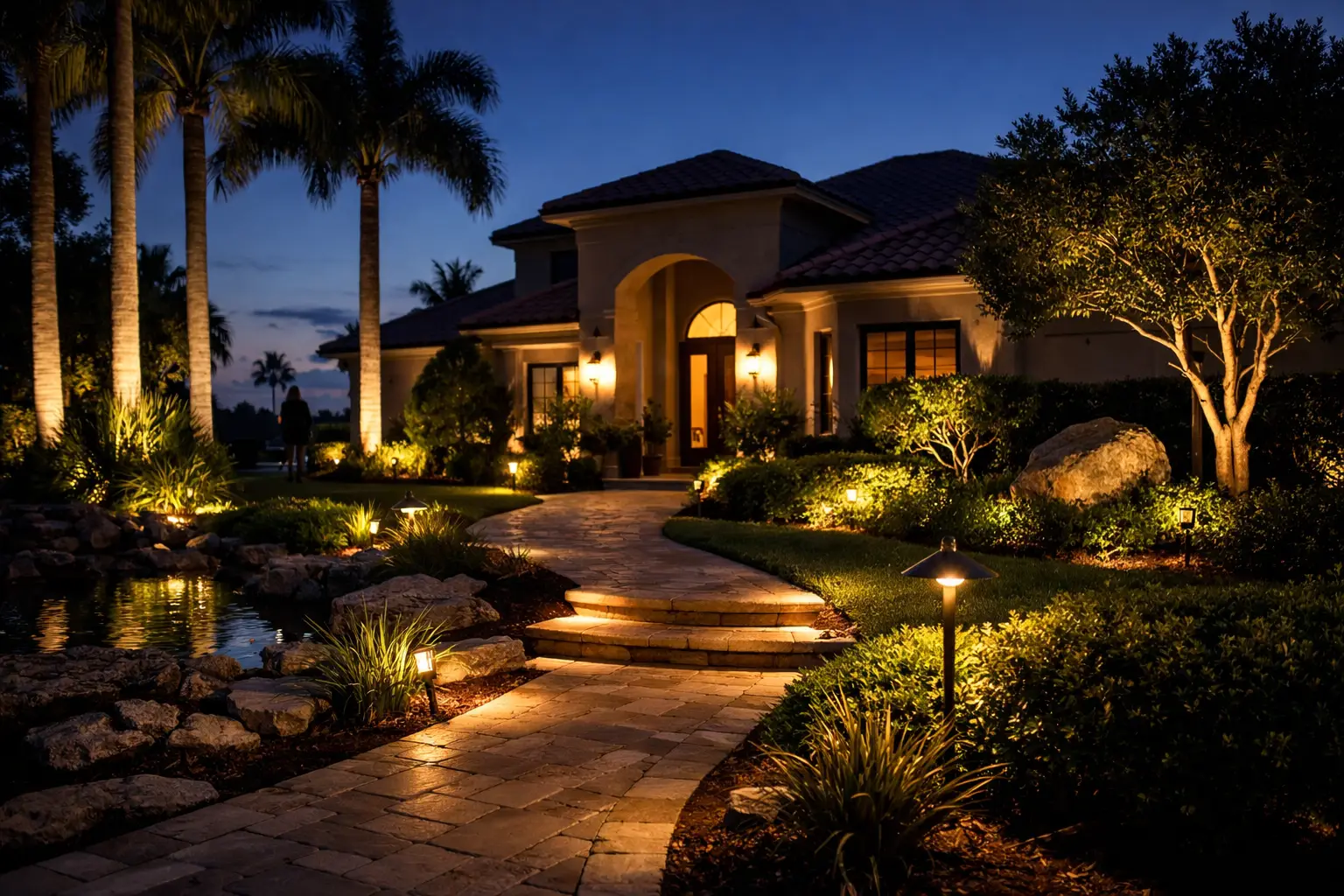 Read more about the article Landscape Lighting Boca Raton for Safer Evenings