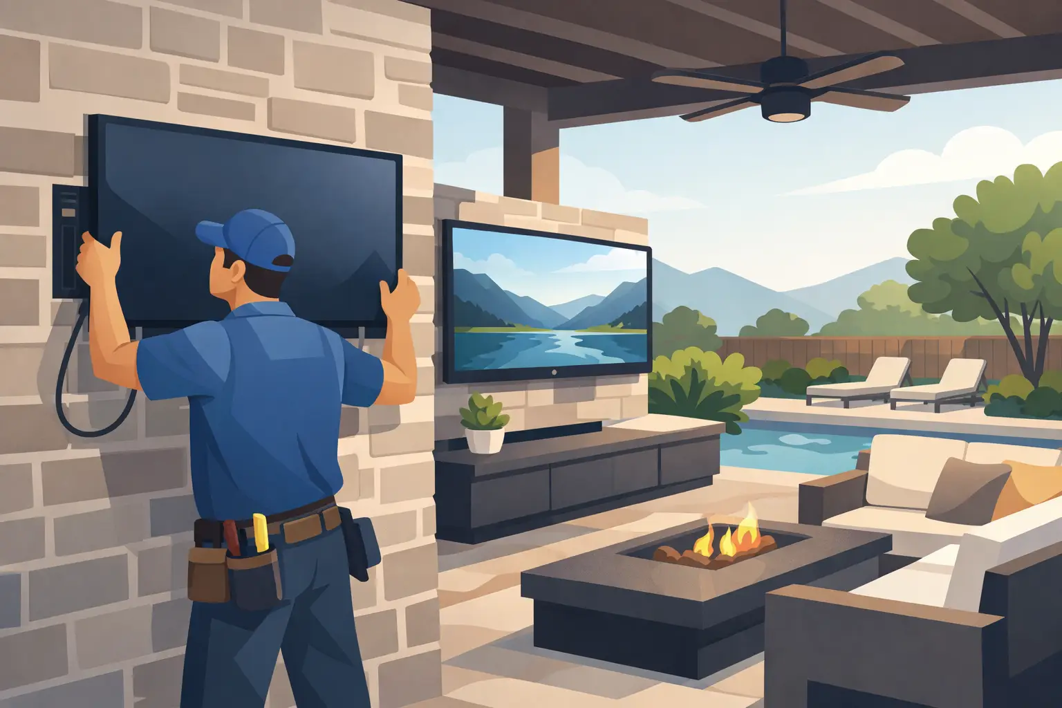 Read more about the article Outdoor TV Installation Near Me Done Right