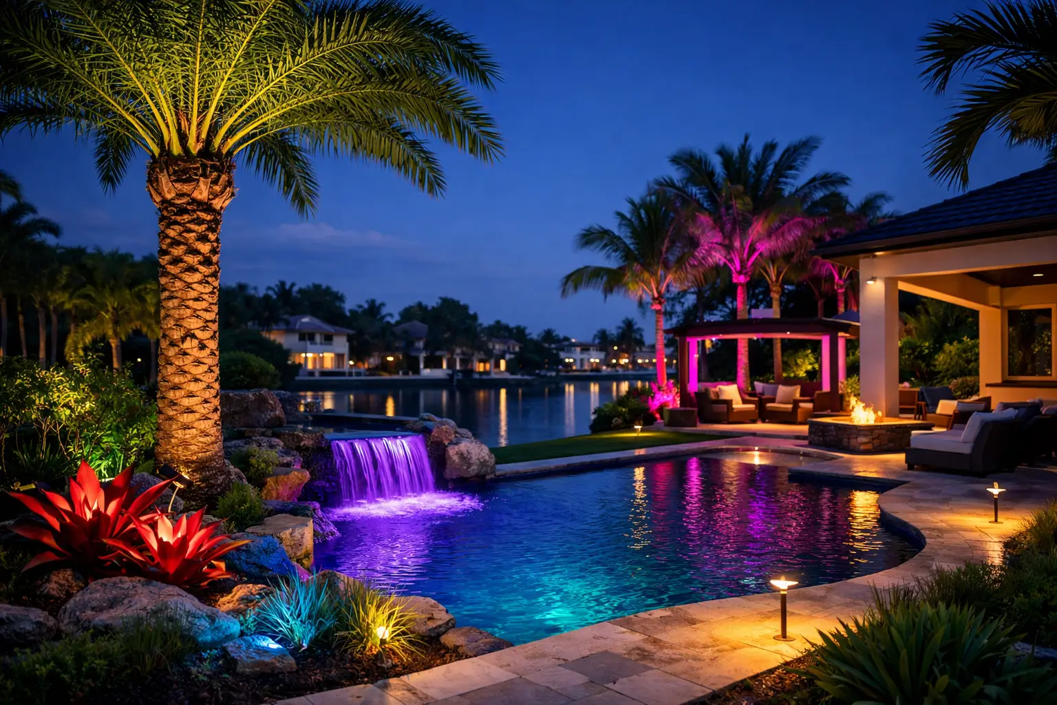 You are currently viewing RGB Landscape Lighting Boca Raton for Outdoor Living