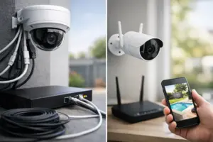 Read more about the article Wired vs. Wireless Sentry Video Systems: Pros, Cons, and Installation Costs