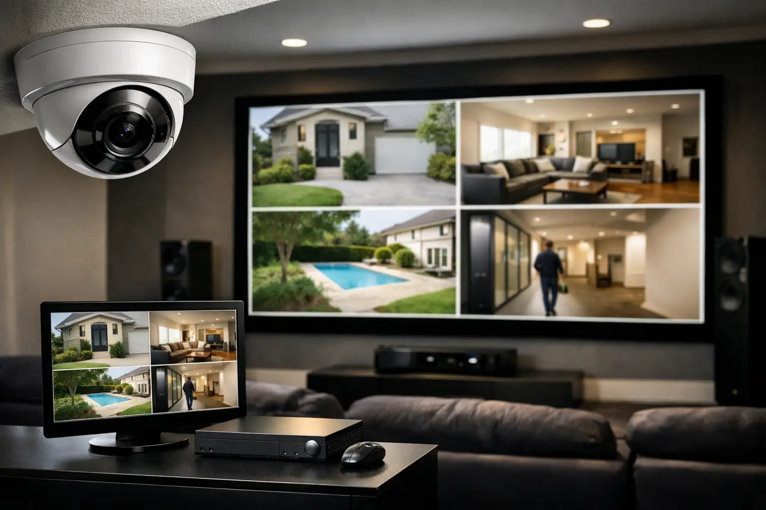 Read more about the article Can Security Cameras Connect to Your Theater Display?