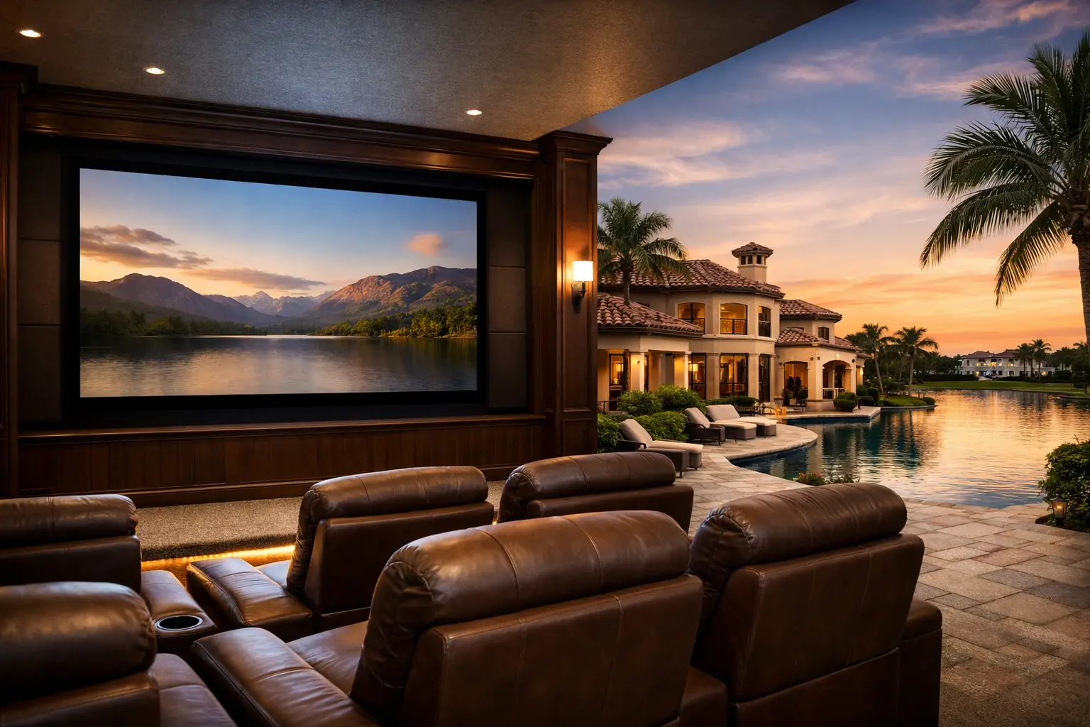 Read more about the article Home Theater Woodfield Country Club Homes