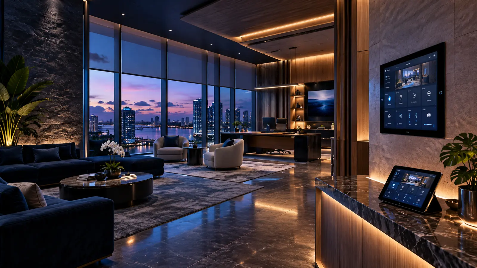 Control4 Smart Business automation for an executive office and hospitality environment