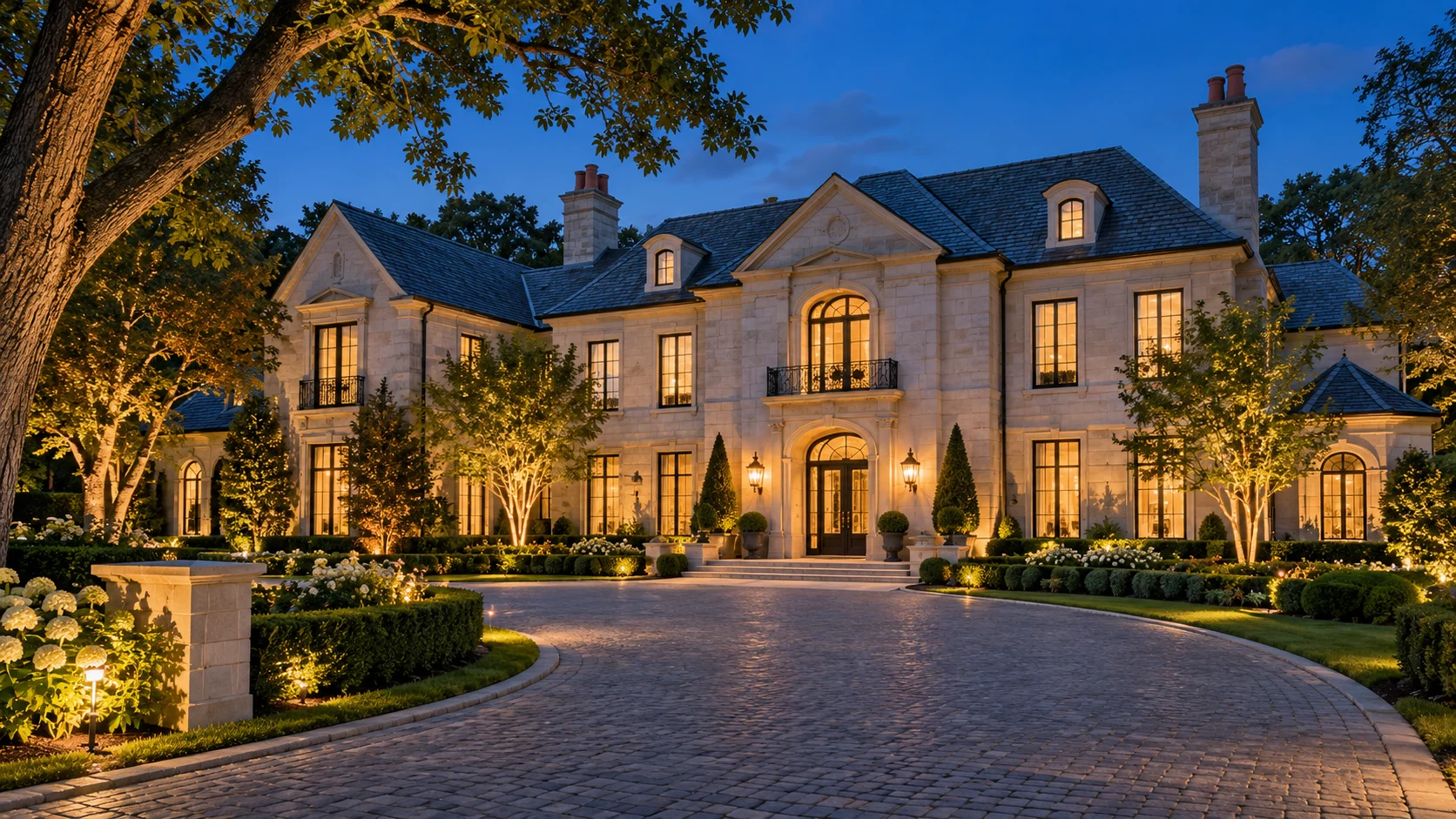 Illustrative estate cover; not the actual residence
