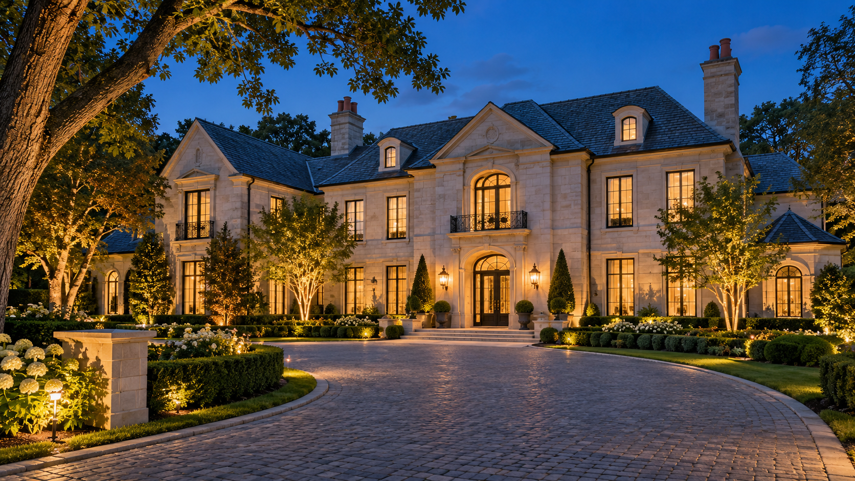 Illustrative estate cover; not the actual residence