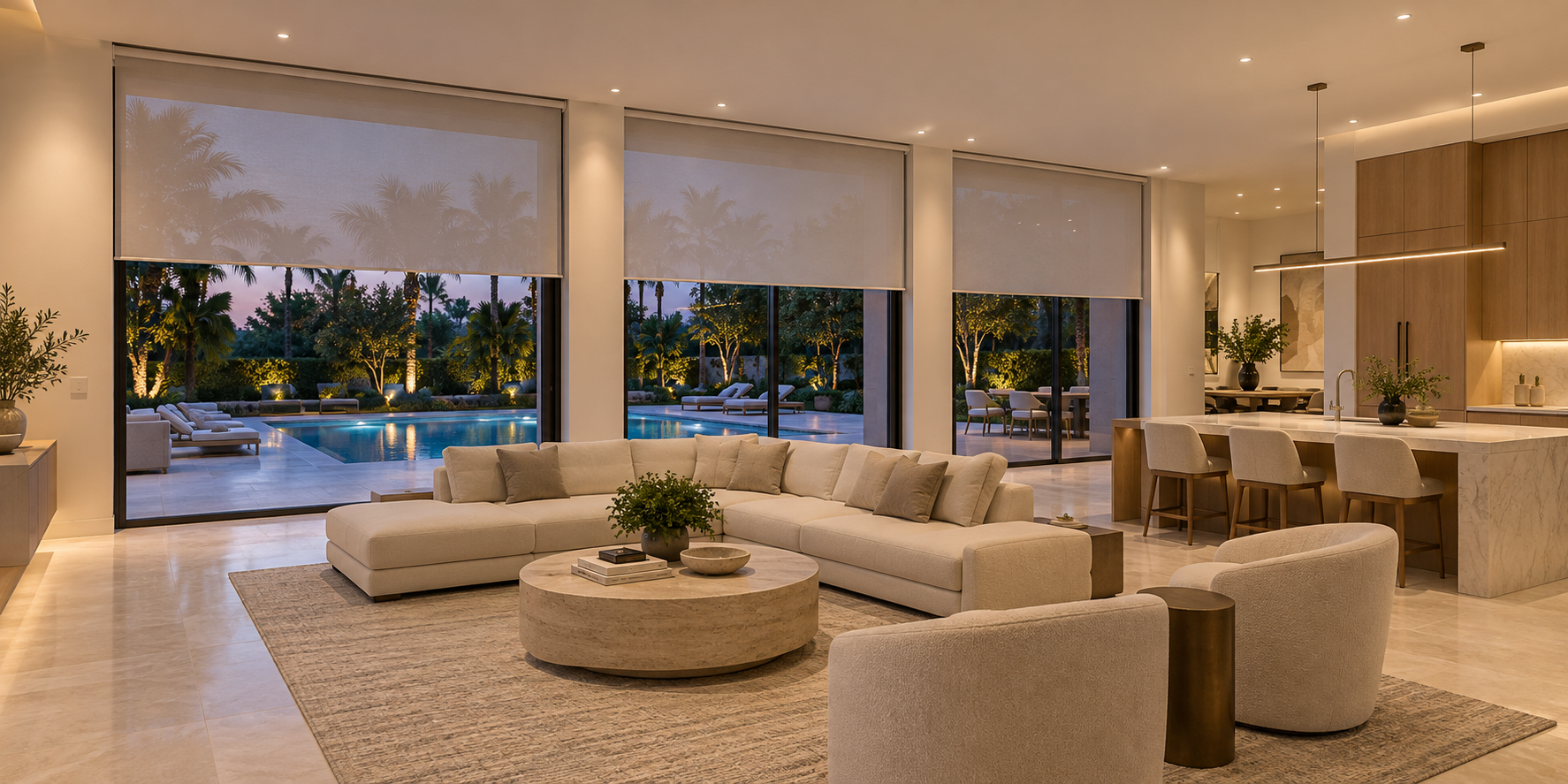 You are currently viewing Boca Raton New Construction: Integrated Lutron Lighting & Motorized Shades